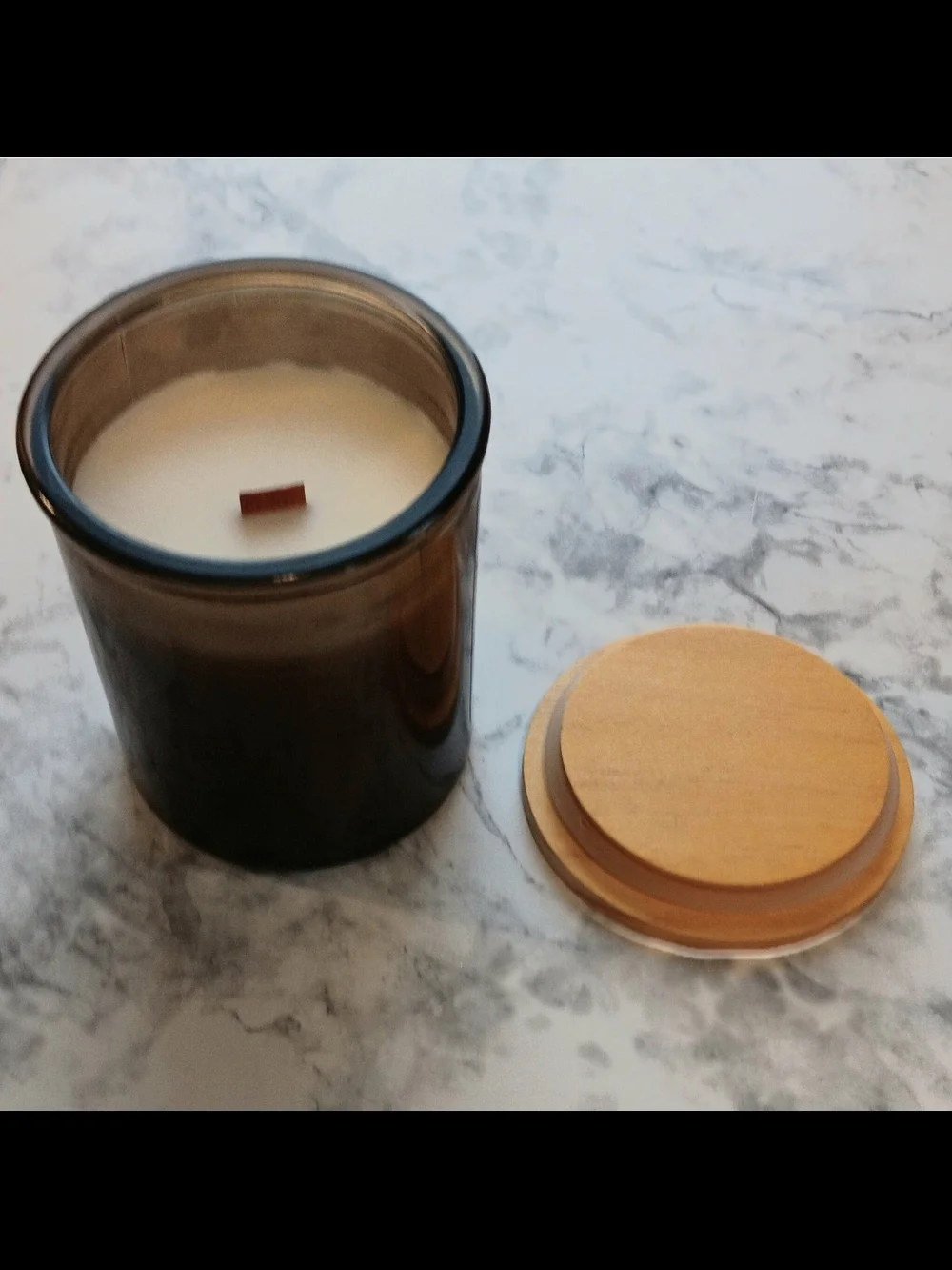 Threshold Vanilla + Bergamot Wood Wick Candle – 9 oz – NEW Never Burned